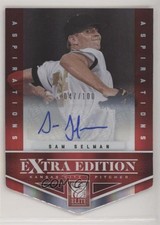 2012 Elite Extra Edition Aspirations Die-Cut Signatures /100 Sam Selman Auto 9pd