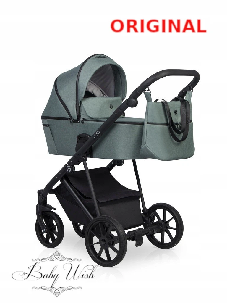 RIKO VELAR STROLLER , BABY PRAM 2in1 CARRYCOT + PUSHCHAIR