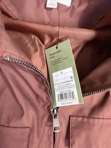 Goodfellow & Co Mens Red Brown Full-Zip Jacket Size L Lightweight NWT image 4