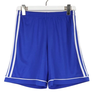 ADIDAS Climalite Shorts Men's SMALL Blue Elastic Waist Drawstring Athletic Logo - Image 1 of 4