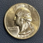 1955-P Washington Quarter – 90% Silver Brilliant Uncirculated