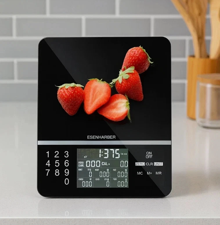 Esenharber Food Scale with Nutritional Calculator – Touch‑Key Digital Kitchen Sc