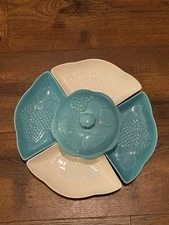 MCM California Pottery Serving Dish Set, Dip And Chip