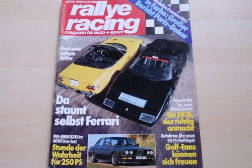 3) Rallye Racing 02/1983 - BMW 535i E28 von MK-Motor - Ford Escort XR 3i von Kam