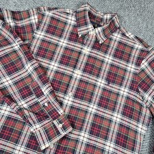 Polo Ralph Lauren Classic Fit Plaid Button Down Shirt Long Sleeve Men Size L