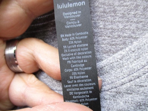 Lululemon Tank Top Herren XL grau Metal Vent Tech ärmellos Laufen Gym Sport - Bild 8 von 12
