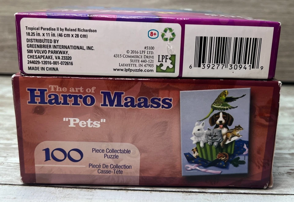 Lote de 2 Puzzles Fácil - 100 Piezas (Harro Maass Art) y 500 Piezas (Artbox Art) Foto 4 de 4