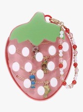 Strawberry Shortcake And Friends Necklaces set of 4 in case W/bead Handle new