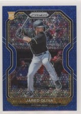 2021 Panini Prizm Blue Donut Circle Prizm 173/199 Jared Oliva #34 0lt3