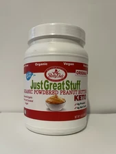 Betty Lou's 100% Organic Powdered Peanut Butter Gluten Free. 1.50 Pound