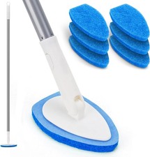 Shower Scrubber, Bathroom Tub and Tile Cleaner Brush with Long Handle,