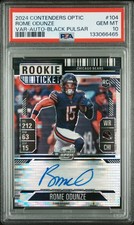 2024 CONTENDERS OPTIC VAR-AUTO-BLACK PULSAR #104 ROME ODUNZE 3/8 PSA 10