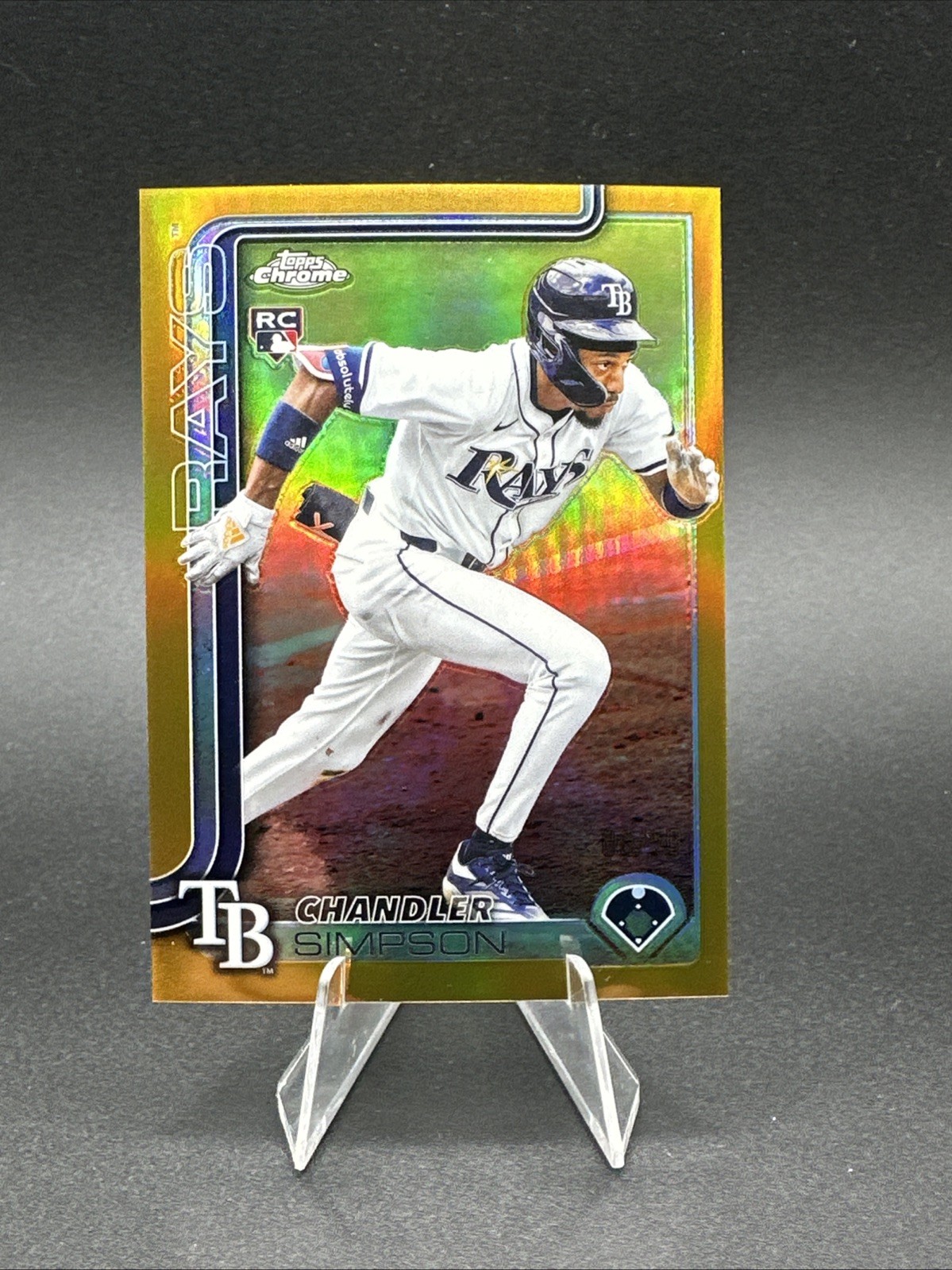 2025 Topps Chrome Update Chandler Simpson RC True Gold Refractor /50 #USC179 🔥