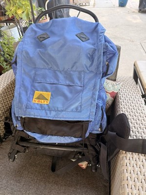 Rare New Old Stock!  Yukon Blue Large Size External Frame Hiking Backpack.