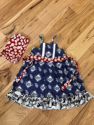 Tampa Bays Rays Toddler Dress With Bloomers Lot