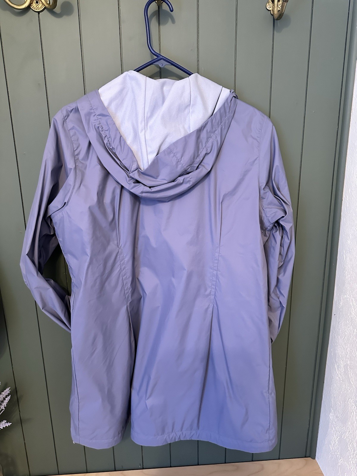 Columbia Women's Hooded Full Zip Lavender Lightweight Mid-Length Jacket Size L thumbnail 5