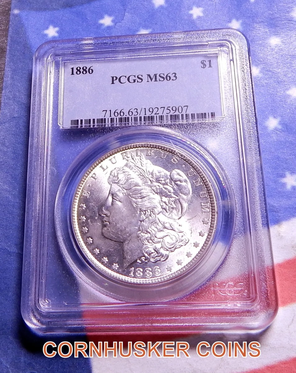 MS 63 Graded 1886 Year Morgan US Dollars (1878-1921) for sale | eBay
