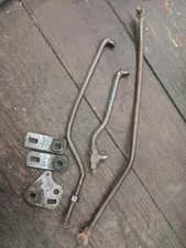 1968 GTO PONTIAC OEM HURST 4 SPEED SHIFTER LINKAGE Rods W/REVERSE LEVER 1967