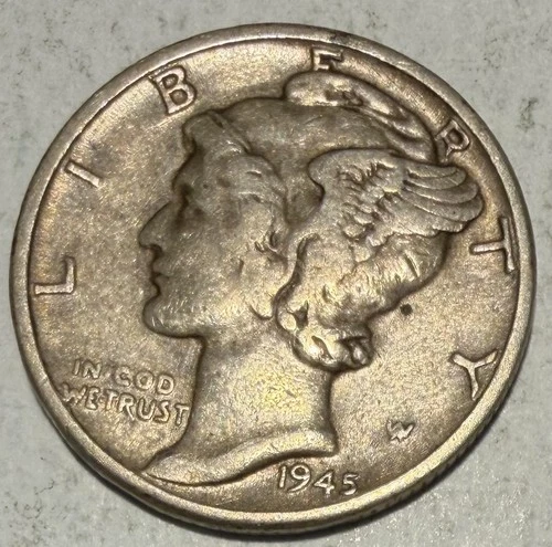 1945 10C Mercury Dime