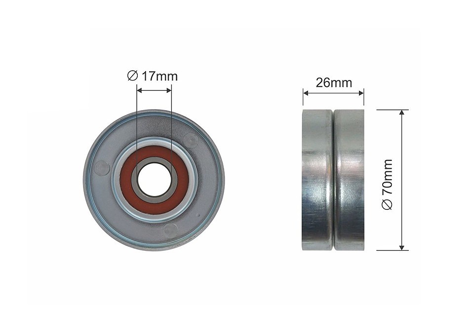 RNK-CH-008A NTY Tensioner Pulley, V-ribbed belt for CHRYSLER,JEEP - Image 3