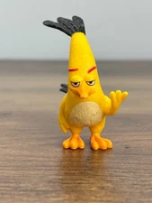 ANGRY BIRDS 2016 CHUCK Yellow Bird Rovio Spin Master Toy Figure Cake Topper