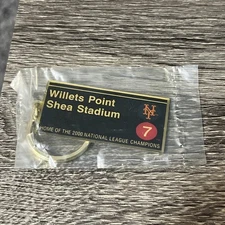 Brand New NY New York Mets Shea Stadium Willets Point Subway Stop Key Chain 2000