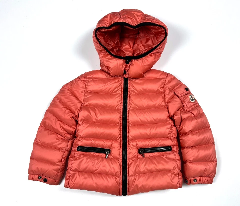 Auténtica Chaqueta Informal Niña MONCLER BEA Rosa Plumón Niños Talla 4-5 años 100 cm Foto 3 de 4