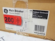 NEW GE TM30420R Main Breaker Outdoor 200 Amp 30 Spaces Panel P398