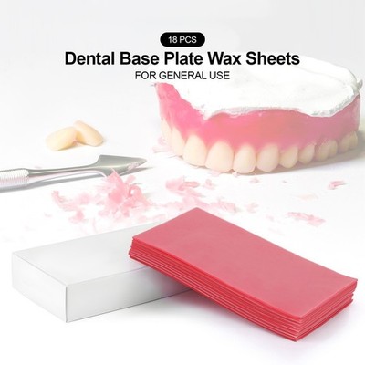 18 Sheets/pk Dental Base Plate Perfect Wax Pink All Seasons For Dental & Jewlery