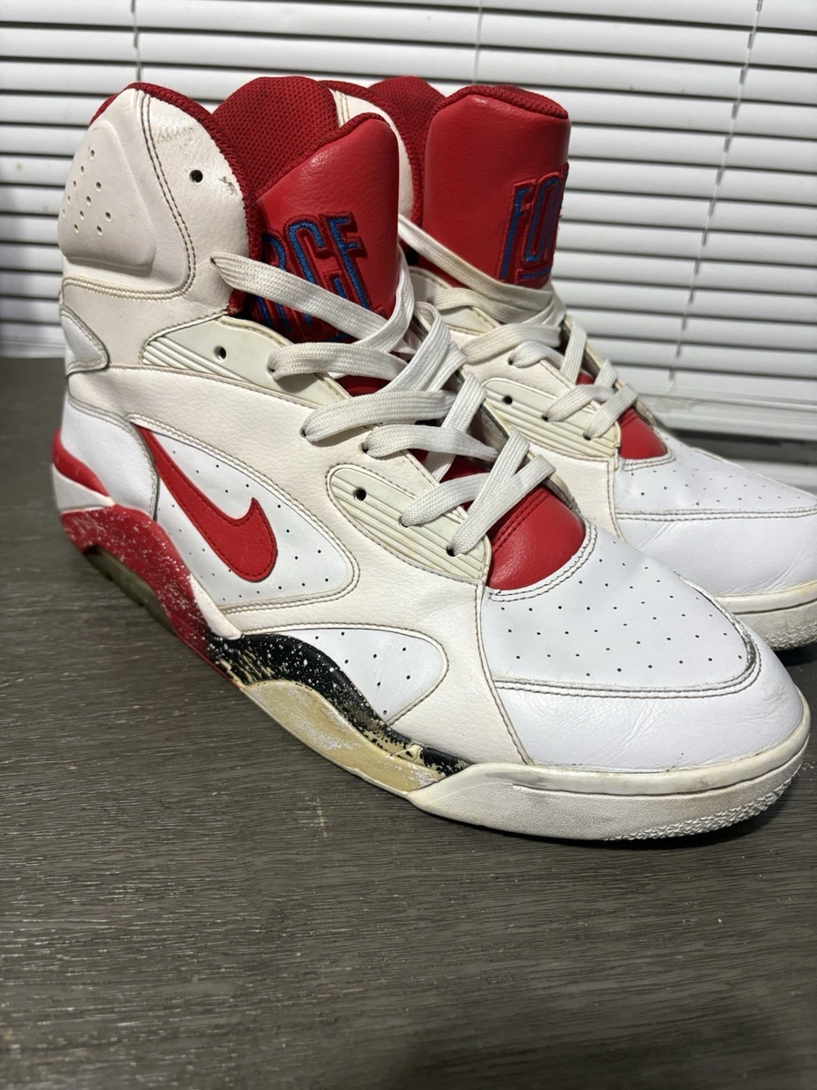Nike Air Force 180 Mid White Hyper Red for Sale | Authenticity