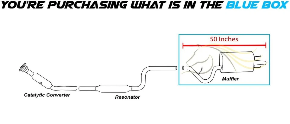 Stainless Steel Exhaust Muffler fits: 1996-2006 Cirrus Sebring Stratus Breeze - Image 4 of 4