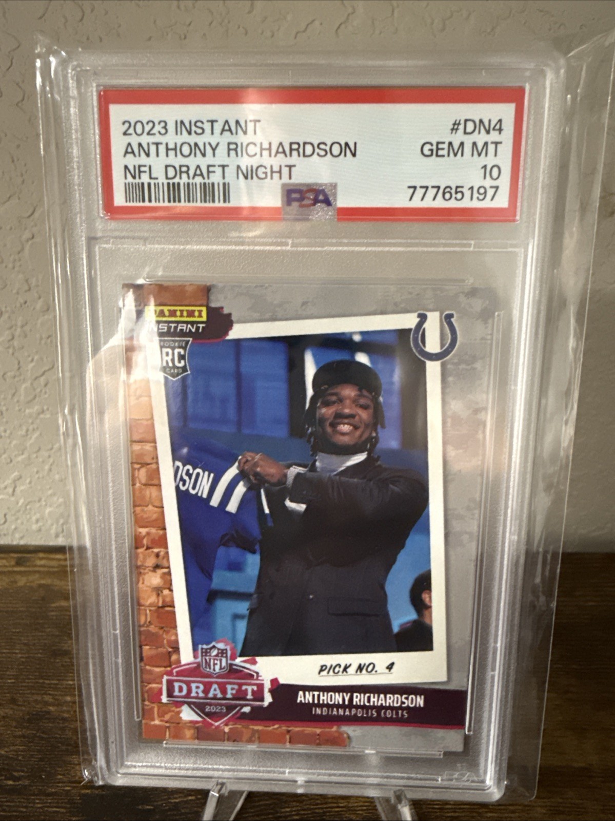 2023 PANINI INSTANT NFL DRAFT NIGHT #DN4 ANTHONY RICHARDSON PSA 10