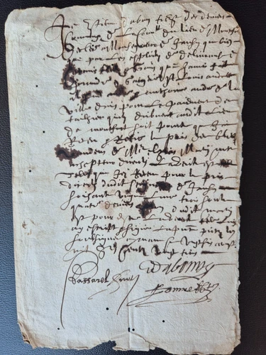 MANUSCRIT 1623 LOUIS XIII - ACTE SÉGNEURIAL GEX / SAVOYE - BLÉ & RENTES -