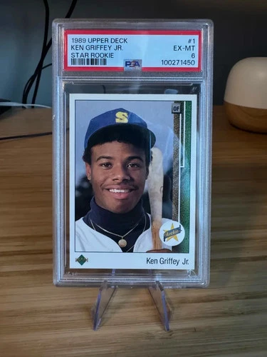 1989 Upper Deck - Star Rookie Ken Griffey Jr #1 (RC) PSA 6