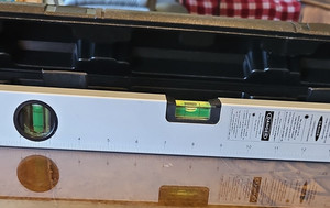 Dancer Model 12 12in Spirit Level Silver Metal Ruler Markings, 2in W x 1in H