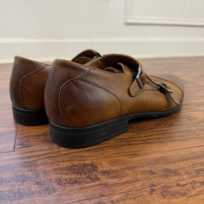 Aldo Shoes Mens 13 Brown Leather Double Monk Strap Cap Toe  display picture 2