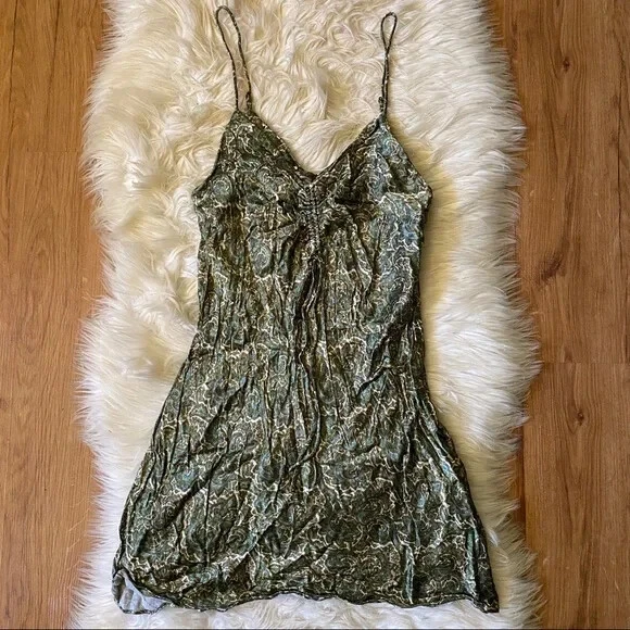 Paisley slip clearance dress