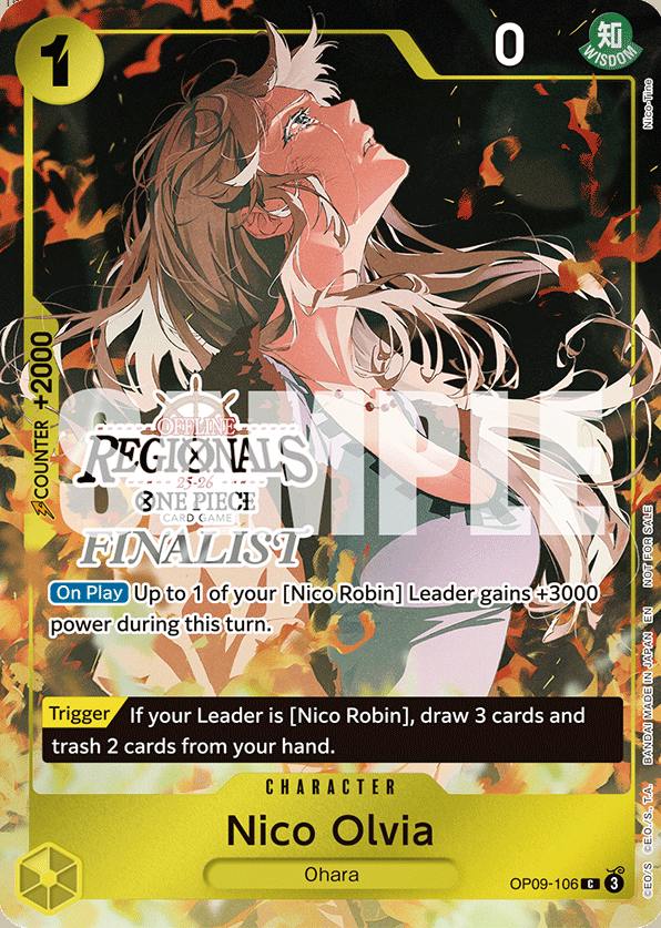 One Piece Card Game - Offline Regional 2025 FINALIST Card Vol. 1