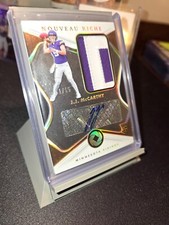 J.J. McCarthy 2024 Panini Gold Standard FOTL Rookie Patch Auto #1/15 Vikings