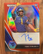 2021 Panini Prizm Draft Picks Red Prizm /199 Tony Fields II #DPA-TOF Auto