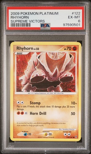 Rhyhorn graded PSA 6 for sale on eBay