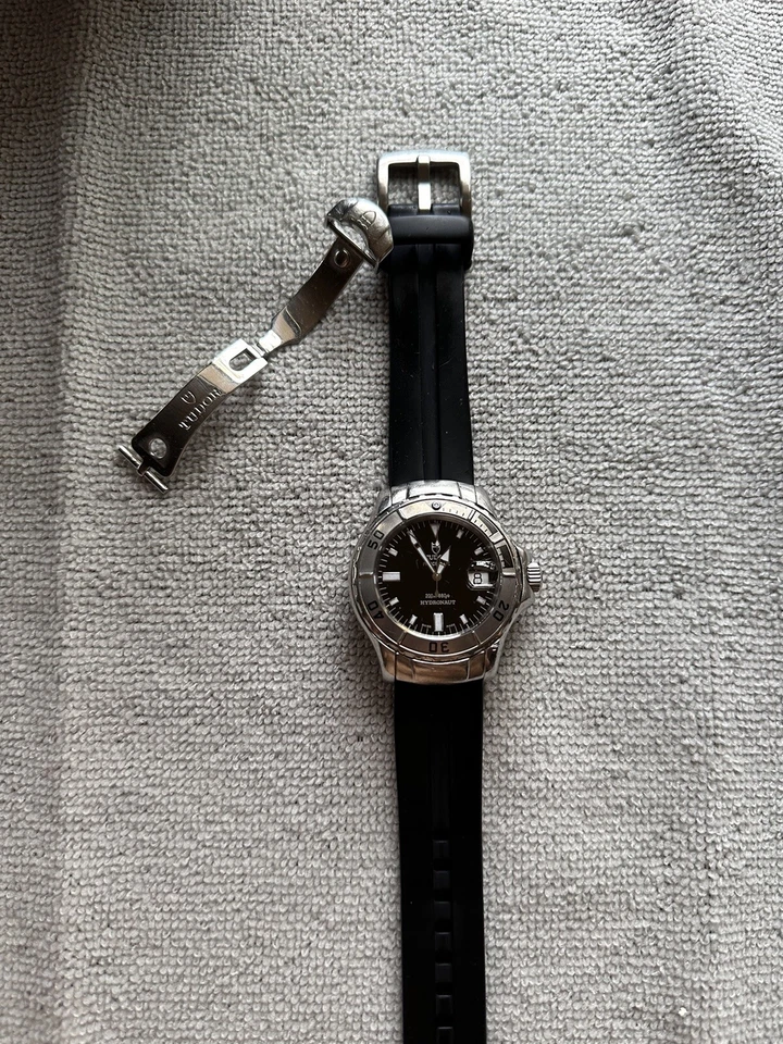 Tudor Hydronaut Prince Дата Ref. Часы 89190 с резиновым ремешком из нержавеющей стали - Изображение 4 из 4