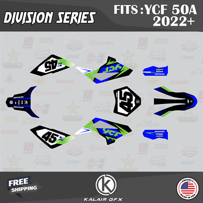 Graphics Kit for YCF50A (2022+) YCF 50A Division Series - Green