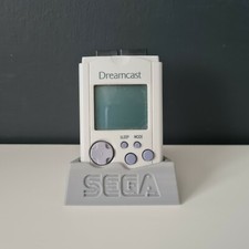 3D Printed Sega Dreamcast VMU Visual Memory Unit Stand in Grey 