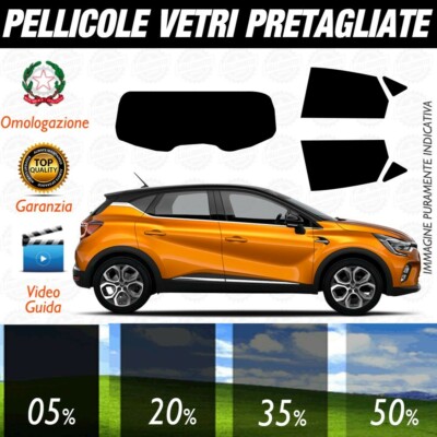 Pellicola Oscurante Per Vetri Auto Pre-tagliata Per Ford B-MAX (dal 2012) – Tonalità 20%, Omologata, Termoformabile, Garanzia 10 Anni - 4