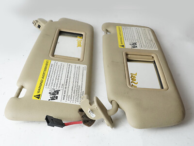2002 - 2008 Audi A4 Sun Shade Visor W Mirror Garage Opener Set Of 2 8E0010352