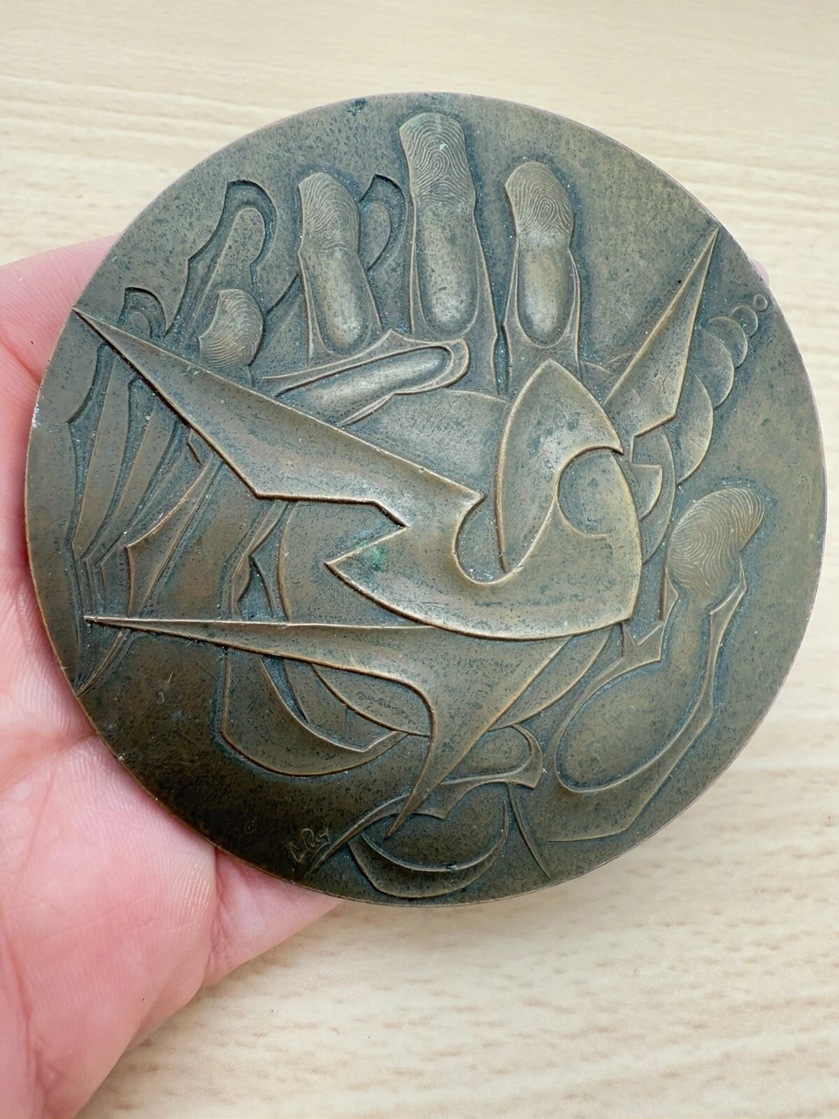 Médaille Caisse De Secours 1927 1977 En Bronze