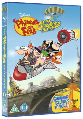 Phineas and Ferb: Best Lazy Day Ever DVD (2013) Dan Povenmire cert tc - Afbeelding 1 van 2