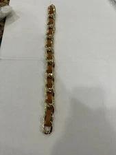 Mark and Graham Build a bag shoulder strap Chain Camel leather