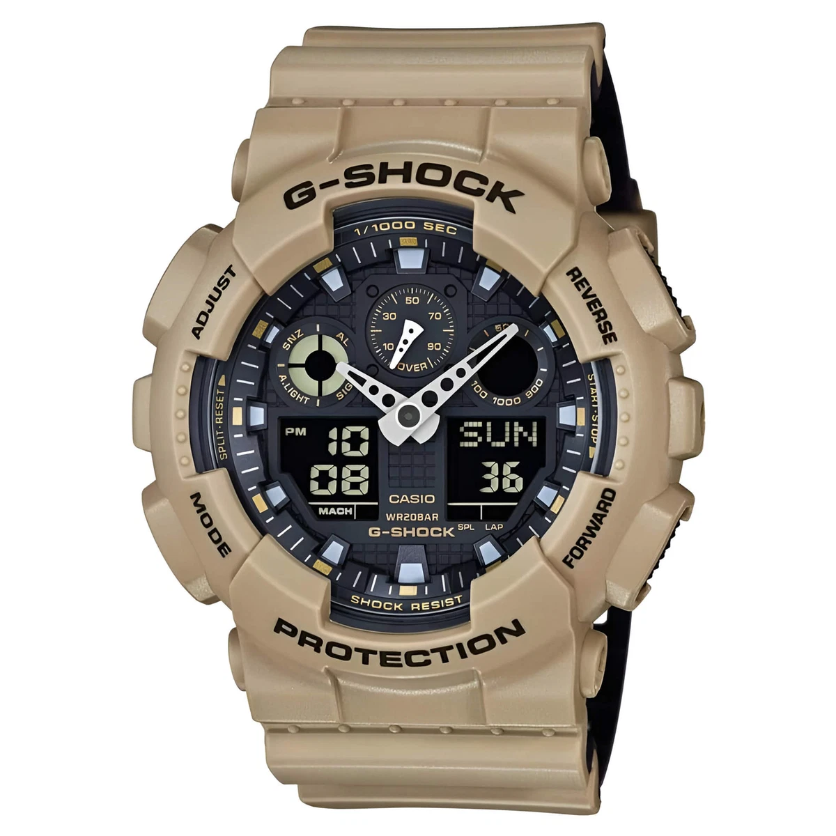 G-SHOCK GA-100 Analog & Digital Resin Band Wristwatches for sale